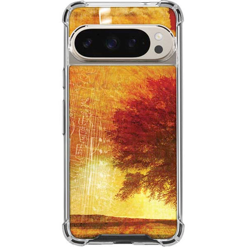 Falling Notes Pixel 9/9 Pro Clear Case